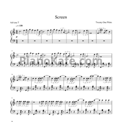 Ноты Twenty one pilots - Screen - предпросмотр