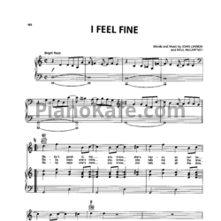 Ноты The Beatles - I feel fine - предпросмотр