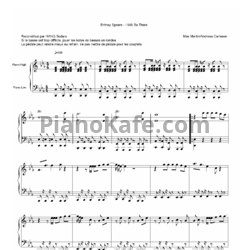 Ноты Britney Spears - I will be there - предпросмотр