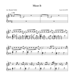 Ноты Lauv & LANY - Mean it