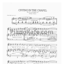 Ноты Elvis Presley - Crying in the chapel - предпросмотр