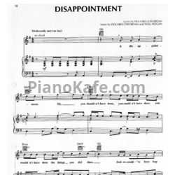 Ноты The Cranberries - Disappointment - предпросмотр