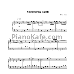 Ноты Brian Crain - Shimmering lights - предпросмотр