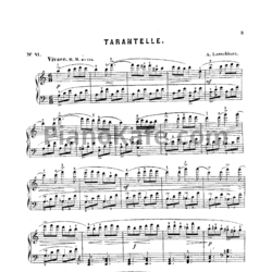 Ноты Альберт Лешгорн - Тарантелла - предпросмотр