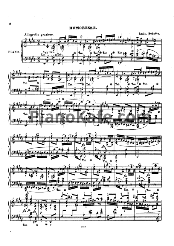 Ноты Людвиг Шитте - 5 Karakterstykker  (Op. 3) - PianoKafe.com