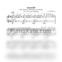 Ноты Hans Zimmer - Snowfall x Interstellar (Piano cover) - предпросмотр
