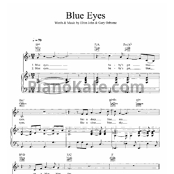 Ноты Elton John - Blue eyes (Версия 2) - предпросмотр