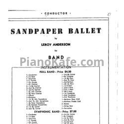 Ноты Leroy Anderson - Sandpaper Ballet - предпросмотр