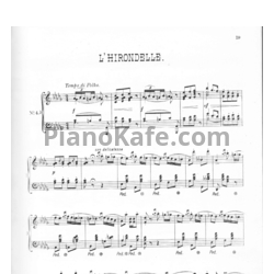 Ноты Герман Волленгаупт - Полька "L'hirondelle" (Соч. 23, №4) - предпросмотр