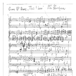 Ноты Guns'n'Roses - This I love