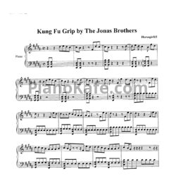 Ноты Jonas Brothers - Kung Fu Grip - предпросмотр