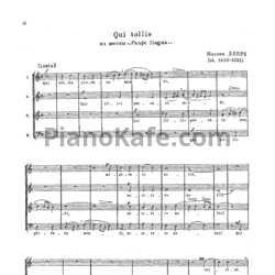 Ноты Жоскен Депре - Qui tollis