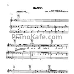 Ноты Jewel - Hands (Версия 3) - предпросмотр