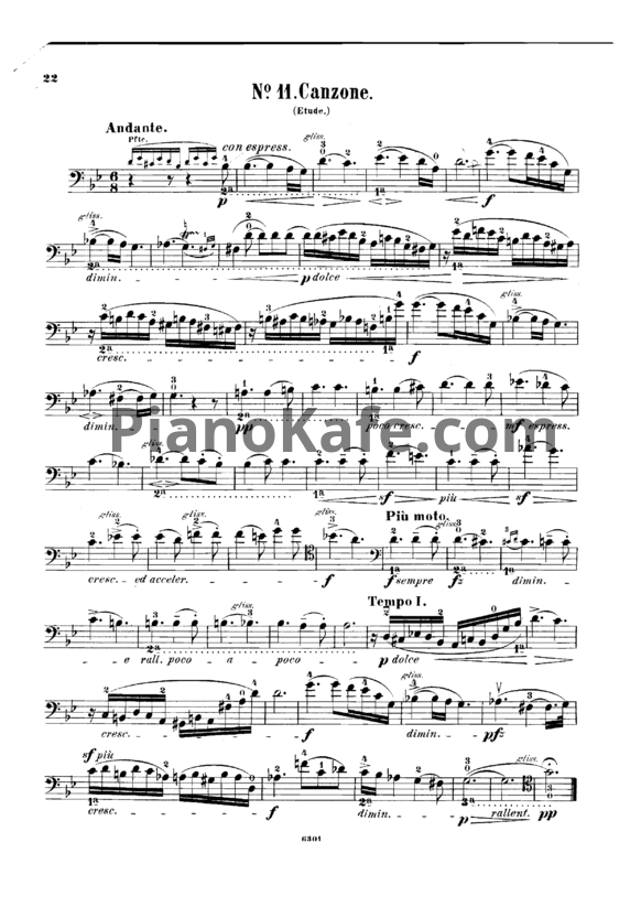 Ноты Фредерик Шопен - Этюд (Op. 10 №11) - PianoKafe.com