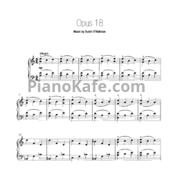 Ноты Dustin O'Halloran - Opus 18 - предпросмотр