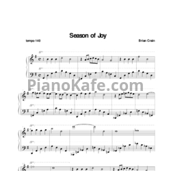 Ноты Brian Crain - Season of Joy - предпросмотр