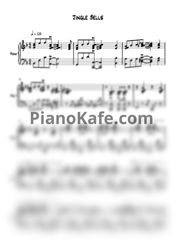 Ноты James Pierpont - Jingle Bells (Christmas Jazz Version) - PianoKafe.com