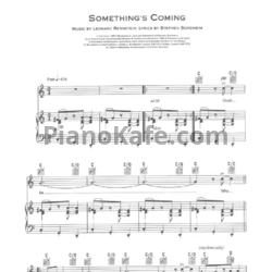 Ноты Barbara Streisand - Something's coming - предпросмотр