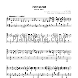 Ноты Linkin Park - Iridescent (Версия Adrian Lee) - предпросмотр