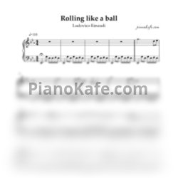Ноты Ludovico Einaudi - Rolling like a ball - предпросмотр