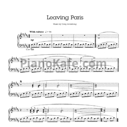 Ноты Craig Armstrong - Leaving Paris - предпросмотр