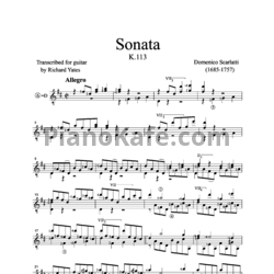 Ноты Д. Скарлатти - Соната K113 - предпросмотр