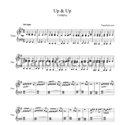 Ноты Coldplay - Up&Up - предпросмотр