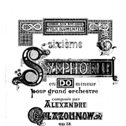 Ноты Александр Глазунов - Симфония №6