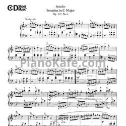 Ноты Ф. Шпиндлер - Соната до мажор (Op. 157, №4)