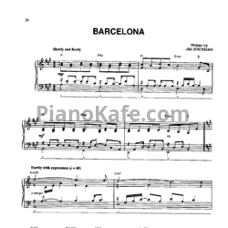 Ноты Jim Brickman - Barcelona - предпросмотр