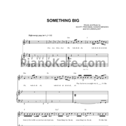 Ноты Shawn Mendes - Something big - предпросмотр