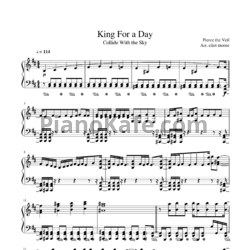 Ноты Pierce The Veil - King for a day - предпросмотр