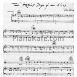 Ноты Pink Floyd - The happiest days of our lives - предпросмотр