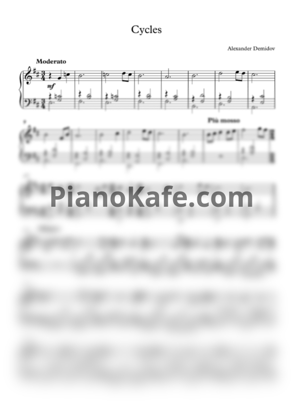 Ноты Alexander Demidov - Cycles - PianoKafe.com