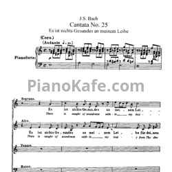 Ноты И. Бах - Кантата №25 "Es ist nichts Gesundes an meinem Leibe" (BWV 25) - предпросмотр