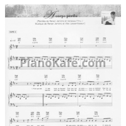 Ноты Gregory Lemarchal - A corps perdu - предпросмотр