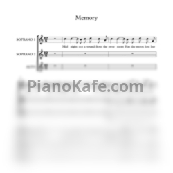 Ноты Andrew Lloyd Webber - Memory (Хоровая партитура)