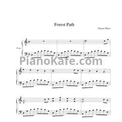 Ноты Edward Weiss - Forest Path - предпросмотр