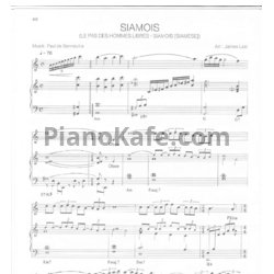 Ноты Paul de Senneville - Siamois - предпросмотр
