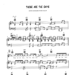 Ноты Jamie Cullum - These are the days