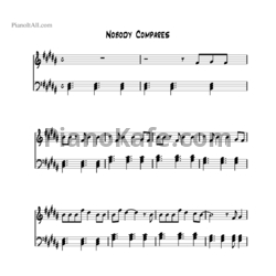 Ноты One Direction - Nobody compares - предпросмотр