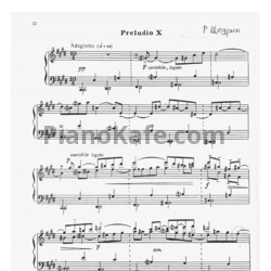 Ноты Родион Щедрин - Прелюдия и фуга №10 - предпросмотр