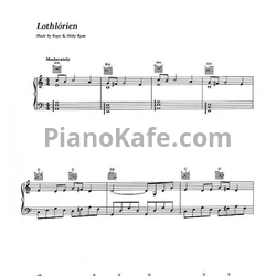 Ноты Enya - Lothlorien - предпросмотр