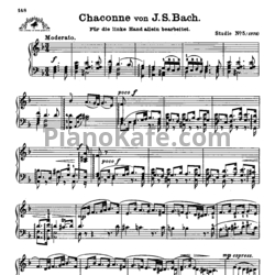 Ноты И. Бах - Chaconne - предпросмотр