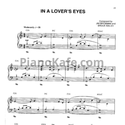 Ноты Jim Brickman - In a lover's eyes - предпросмотр
