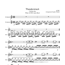 Ноты AC/DC - Thunderstruck (кларнет) - предпросмотр