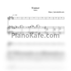 Ноты Dalida - S'aimer - предпросмотр