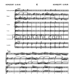 Ноты И. Бах - Концерт №4 соль мажор (BWV 1049) - предпросмотр