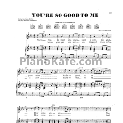 Ноты The Beach Boys - You're so good to me - предпросмотр