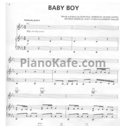 Ноты Beyonce feat. Sean Paul - Baby boy - предпросмотр